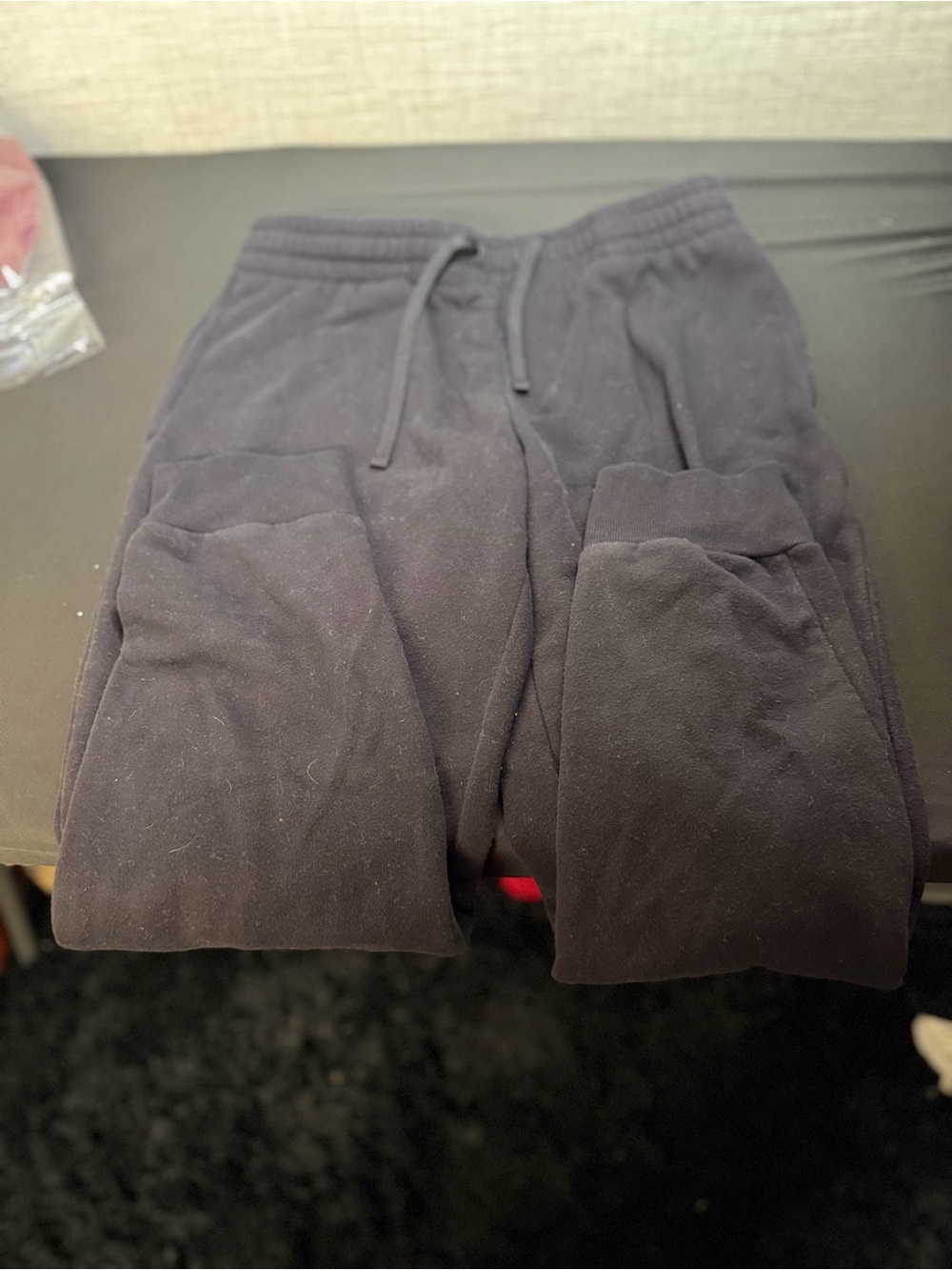 tek gear Men's Black Jogger Sweatpants with Drawstring